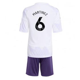 Manchester United Lisandro Martinez #6 Borta Kläder Barn 2025-26 Kortärmad (+ Korta byxor)